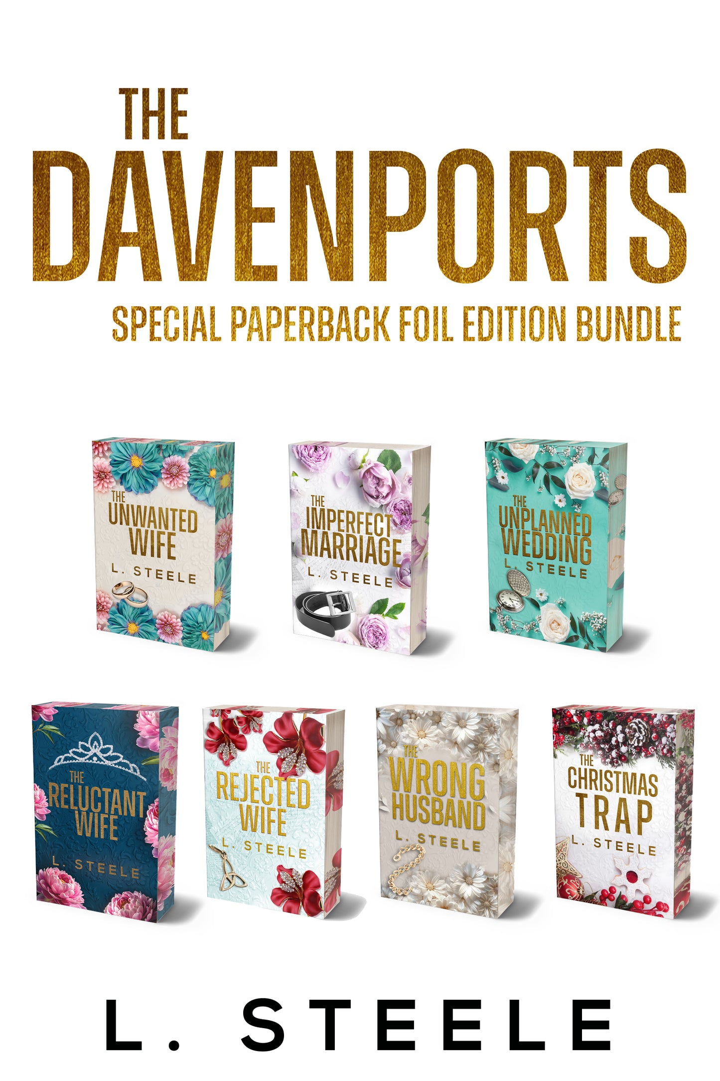 The Davenports Paperback Foil Paperback Sprayed Edges Bundle with Author's Electronic Signature