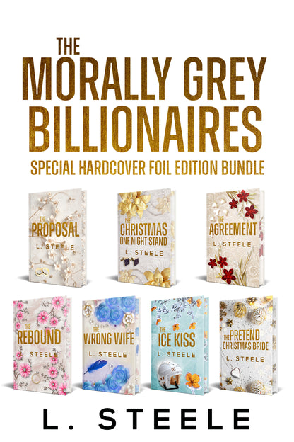 Morally Grey Billionaires Foil Hardcover Sprayed Edges Bundle with Author's Electronic Signature